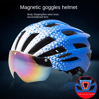 Casca de biciclete de munte integrat magnetic ochelari casca cu stopul de munte biciclete casca de echitatie