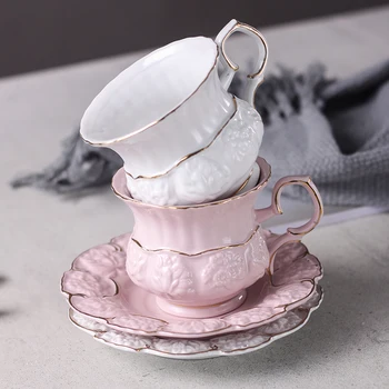 Ceramica Europene cești de cafea, mici, de lux, proaspăt, elegant și de înaltă calitate creativ cupe cu linguri, birou set de ceai.