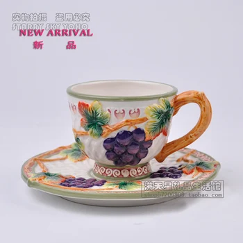 De Struguri Europene Mature Ceașcă De Cafea Fluture Set Creativ Cana Ceramica Vasul De Moda Cadou De Casă Nouă
