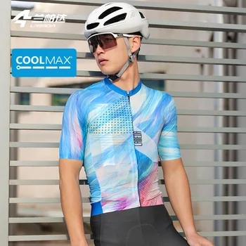 LAMEDA Noi CoolMax Uscare Rapidă, Respirabil Vara cu Bicicleta Maneci Scurte Ciclism Costum Subțire pentru Bărbați Profesional Rutier de Biciclete de Munte