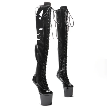 Leecabe Brevet Superior sexy exotic tineri tendință de moda cizme cu Toc platforma heelless Dans Pol de boot