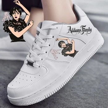 Miercuri Addams Adidasi Barbati Femei Adolescent Pantofi Casual Panza de Funcționare Imprimare 3D Ușor de Imp kateboarding pantofi