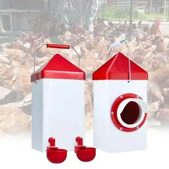 Noi Automate De Păsări De Curte Alimentator Galeti Fantana De Baut Apa Rezistent La Intemperii Mare Capacitate Gravity Feed-Kit Pentru Pui De Rață Gâscă