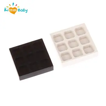 1/12 casă de Păpuși în Miniatură Accesorii Mini Tava de Alimentare cu 9 Compartimente Simulare Farfurie Model pentru Papusa Casa Decor