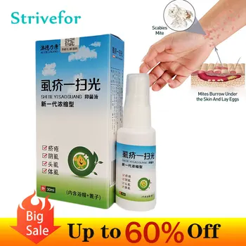 1 buc 30ml Scabie Anti Paduchi Spray Antibacterian Lichid Medical Pentru Piese Privat Mâncărime Păduchi Pubian Păduchi de Scalp Dermatita