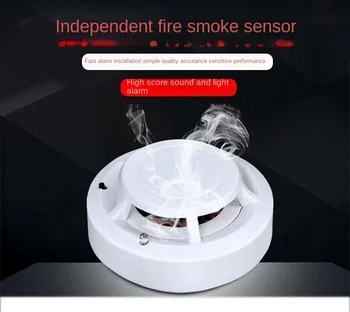 1 buc Mare Sensibil Stabil Independent de Alarmă Detector de Fum Home Securitate Alarmă fără Fir Detector de Fum cu Senzor Echipament de Incendiu