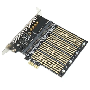 1 Set PCI-E X1 La 4 Pic M. 2 B-Cheie SSD PCIE unitati solid state SATA Adaptor Card Riser Card PCI-E Riser Card Multifuncțional Portabil
