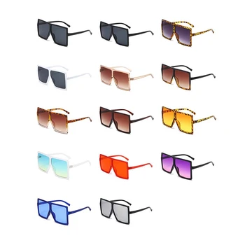 14 Perechi Pătrat Supradimensionat ochelari de Soare pe Plajă Decora ochelari de Soare Pentru Femei, Bărbați, 14Colors