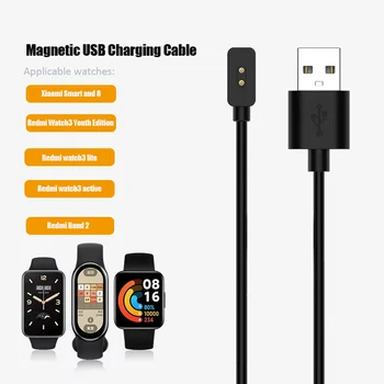 1M Magnetic USB Cablu de Încărcare Pentru Xiaomi Mi Band 8 SmartWatch Încărcător Miband 8 Bratara Doc de Încărcare Cablu Adaptor Accesorii