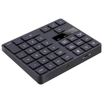 2.4 G Wireless Tastatura Numerică, Reîncărcabilă Numărul Pad Tastatura cu 35 de Taste pentru PC/Laptop//