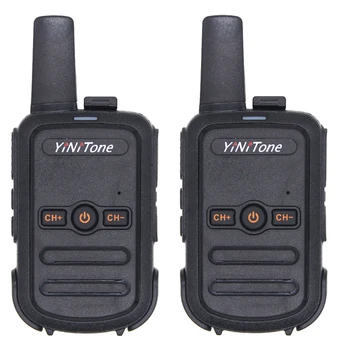 2 buc T17 Mini Portabile Walkie Talkie de emisie 0,5 W/2W UHF 400-470MHz VOX incarcare USB-dispozitiv de Bruiaj Radio Hf Transceiver