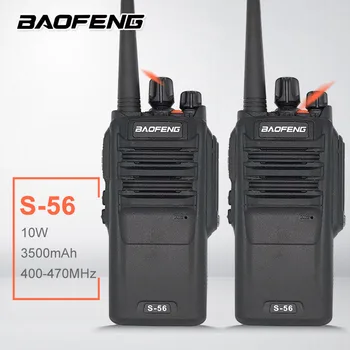 2 buc Walkie Talkie 10W Baofeng S-56 Impermeabil Ham Radio UHF Scanner Radio Amatori BF-S56 hf Transceiver cu Rază Lungă