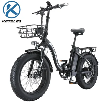 20 Inch KF9 Biciclete Electrice Pliabile Snowmobile48V 13AH 1000W Ulei de Frână, Anvelope de Grăsime Cadru din Aliaj de Aluminiu