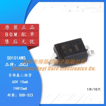 20 originale autentice SD101AWS SOD-323 60V/15mA SMD Schottky diode