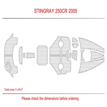 2005 Stingray 250 LR Platforma de Înot Pas Pad Barca Spuma EVA din lemn de Tec Punte Podea Mat Această listă este pentru un set de 2005 Stingray 250
