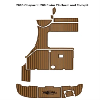 2006 Chaparral 280 Platforma de Înot Pilotaj Barca Spuma EVA Punte din lemn de Tec Etaj Pad Mat