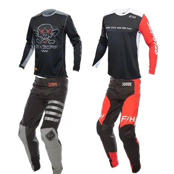 2021 MX Pantaloni Și Tricou Motocross Jersey Set Moto Costum de Curse de Motociclete Dirt Bike Off-Road de Viteze Set fa16
