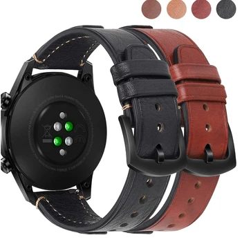 22mm ceas correa pentru Huawei Watch GT2 46mm Trupa Moale curea din Piele pentru samsung galaxy watch gear s3 frontieră Clasic brățară