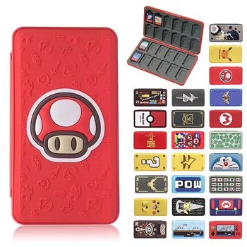 24-Slot Switch Joc Card de Caz Pentru a Comuta Joc Carduri si Carduri Micro SD, Jocuri Titularul Cardului de Organizator pentru a Comuta, Lite & OLED Jocuri