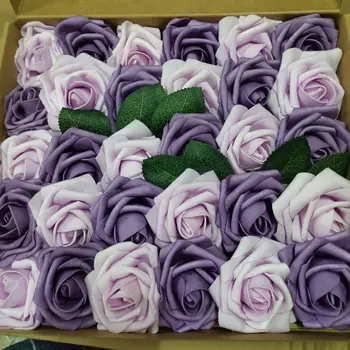 25Pcs Artificiale PE Rose Flori de Nunta Buchet de Mireasa Petrecerea Acasă Aranjament de Flori Decor de Vacanță Pălărie Accesorii