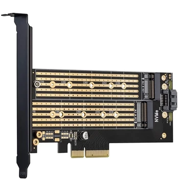 2X JEYI SK6 M. 2 Nvme SSD de unitati solid state SĂ PCIE X4 Adaptor M pentru B Cheie Dual Card de Interfață Suport PCI Express 3.0 X4 2230-22110