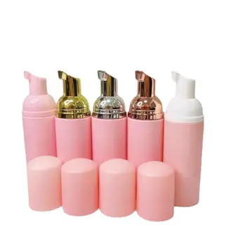 30 x 2 OZ 60ml Mat Roz Spumă de Plastic Pompe Gol Cosmetice Genele Cleanser Șampon Reîncărcabile Sticla Cu Rose Gold Silver Pompa
