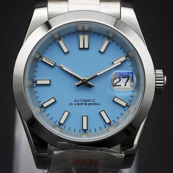 36/39mm Aer Rege ceas Blue oyster stil ceas NH35 automată mișcare mecanică personalizate de ceas accesorii