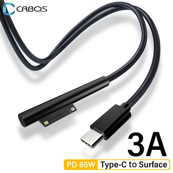 3A USB-C la Suprafață Adaptor Pentru Microsoft Surface Pro 3 4 5 6 7 8 Cartea PD Încărcare Rapidă USB Tableta Surface Magnetic Tip C Cablu