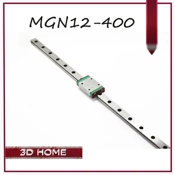 3PCS Kossel pentru 12mm ghidaj Liniar MGN12 L 400mm feroviar liniar + MGN12H Timp liniar de vagon pentru CNC X Y Z Axa 3d printer parte