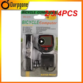 4BUC de Munte Biciclete Vitezometru 15-funcția Cronometru Bicicleta Puls Viteză Marker Tachymeter Rutiere Calculator pentru Biciclete Accesorii pentru Biciclete