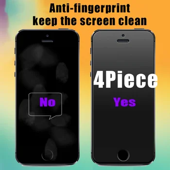 4buc iPhone 14 13 12 XR XS 11 Pro Max mini Sticlă Anti-amprente Mat de Protecție Glas Pentru Iphone 7 8 Plus Folie de protectie