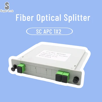 5/10 BUC o Mulțime SC APC PLC 1X2 splitter Fibre Optice Cutie FTTH PLC Separator cutie cu 1X2 Plane ghid de undă tip splitter-ul Optic