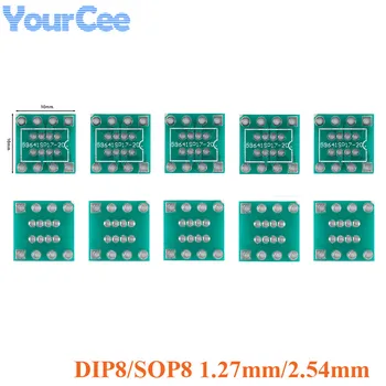 50pcs SOP8 Transforma DIP8 SMD să se SCUFUNDE IC Soclu Adaptor Convertor Placa de 1.27 mm la 2.54 mm Spațiere Teren de Transfer de Bord