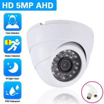 5MP AHD Analogic Dome Camera de Securitate din Exteriorul rezistent la apa de Detectare a Feței CCTV Camera de Supraveghere Video BNC 1080P Monitorizarea Cam