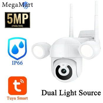 5MP Wifi Camera IP Monitor de Interior, de Exterior IP66 rezistent la apa de Camere PTZ de Supraveghere Video Wireless 3MP Cam TUYA CCTV