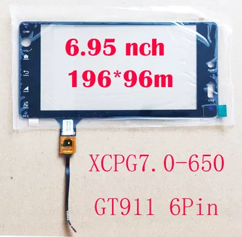 6.95 7 Inch Touch Ecran Digitizor Senzor GT911 6pini 196*96mm XCPG7.0-650 Pentru Toyota Hyundai Honda