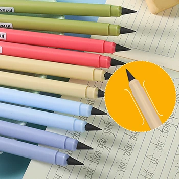 6Pcs Noi Inkless Creioane Nelimitat Scris Nu cu Cerneală HB Veșnică Creioane Schita Școlii de Pictură Rechizite de Birou Copii Cadou de Papetărie