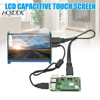 7 Inch Touch Screen Rezoluție 1024x600 Ecran LCD HDMI Monitoare TFT Compatibil pentru Raspberry Pi FC