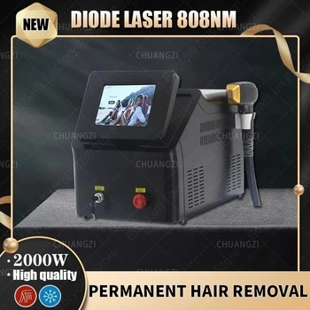808nm 755 1064 Diodă Laser de Îndepărtare a Părului Mașină de Alexandrit Eliminarea Permanentă de Răcire Capul Epilator cu Laser fara durere