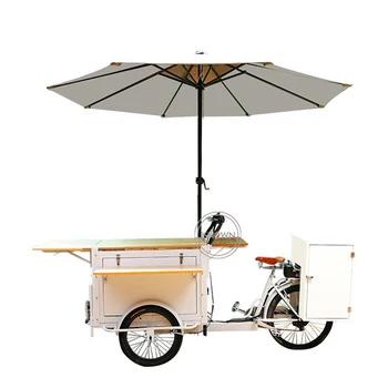 Afaceri 3 roți inghetata Cargo Biciclete Electrice Pedala de Biciclete Mobil Automat de Camion Cafea Chioșc de Catering Coș de Alimente