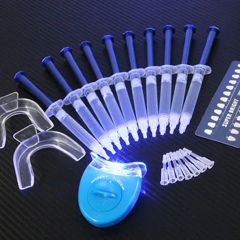 Albirea dintilor Kit 44% Peroxid de Albire Dentara Sistemul Gel Oral Kit Înălbitor Dinte de Protecție 10buc/Set Pentru Acasă