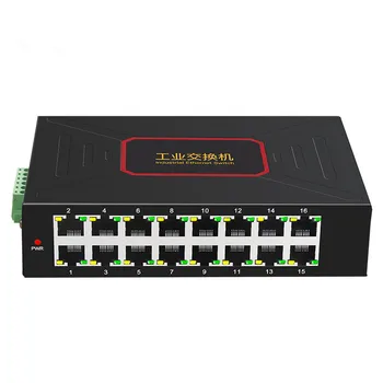 Alimentare cu 16 Porturi Industriale Switch-uri Ethernet 10/100Mbps pe Șină DIN Tip RJ45 Rețea SWITCH 16-port gigabit switch