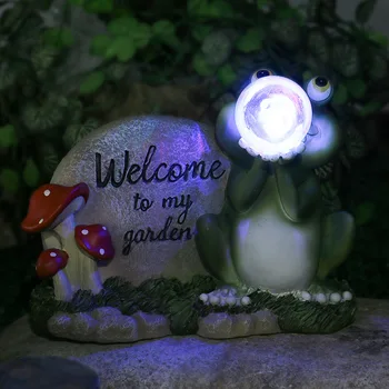 American Broasca Solare Lumina de Noapte Ornament Parc în aer liber de Decorare Petrecere in Gradina Gazon Creative Rasina de Artizanat decor figurine
