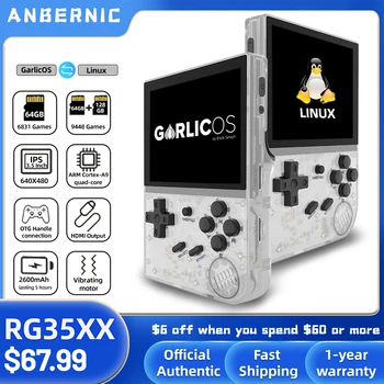 ANBERNIC RG35XX Actualizat Portabil Retro Joc Handheld Consola de 3.5-inch Ecran HD IPS de Copii Cadou Linux Sisteme Duale GarlicOS