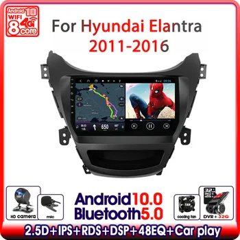 Android 10.0 Radio Auto Pentru Hyundai Elantra Avante I35 2011-2016 Player Multimedia 2 din 4G, GPS Navigaion Split Screen stereo DVD