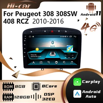 Android Auto StereoRadio pentru Peugeot 308 308SW 408 RCZ 2010-2016 2 Din Masina Navigare Gps Auto Multimedia Player Autoradio Audio