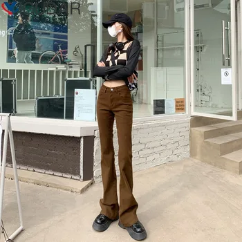 Blugi Femei 2023 Vara Noi de Înaltă Subțire Evazate Pantaloni Femei Elastice Pantaloni Slim Versiunea coreeană y2k streetwear moda coreeană