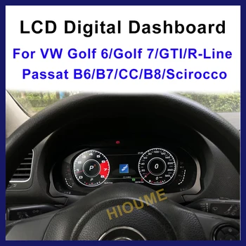 Bord Digital Panou Virtual Instrument Cluster Pilotaj LCD Vitezometru pentru VW Golf 6 Golf 7 MK7 Passat B8 B7 B6 CC, Scirocco