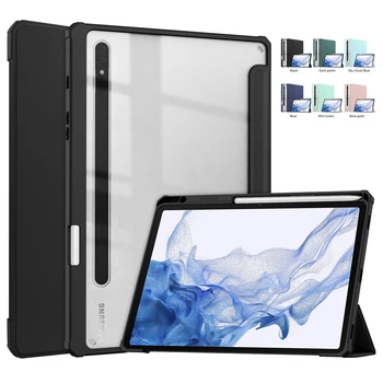 Caz Pentru Samsung Galaxy Tab S9 Plus 12.4/A8 X200/X800/T730/P610/T870 High end inteligenta Acrilic rezistent la Șocuri Flip husa pentru Tableta