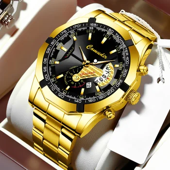 Ceasuri de Top de Brand de Lux Cuarț Bărbați ' s Ceas din Oțel Inoxidabil de Afaceri Ceasuri Sport Barbati Impermeabil Ceas Relogios Masculino